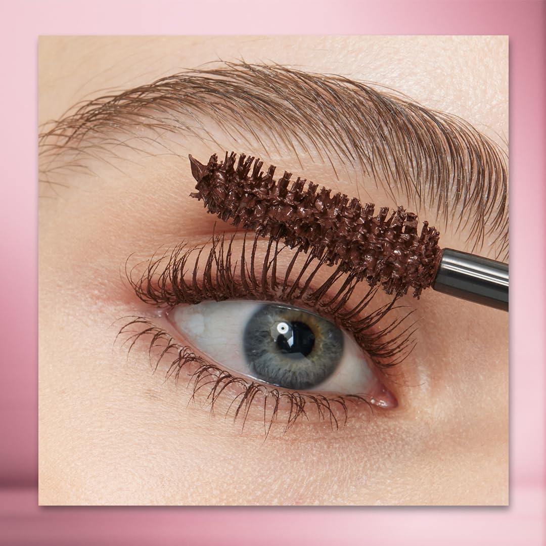 L'Oreal Paris Makeup Voluminous Lash Paradise Mascara, Voluptuous Volume, Intense Length, Feathery Soft Full Lashes, No Flaking, Smudging or Clumping, Latte Brown, 0.28 Fl Oz
