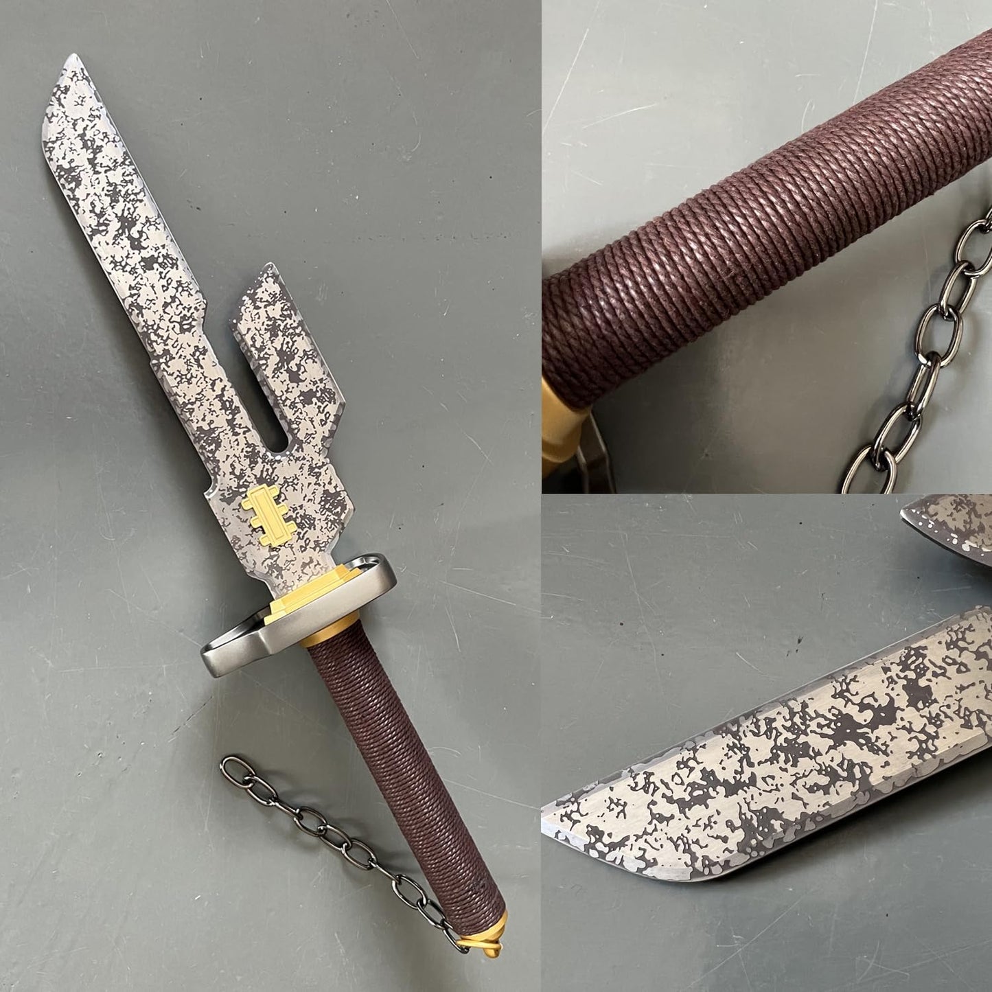 17.7" Fushiguro Toji Sword Cosplay Weapons Sword Real Metal with Display Stand