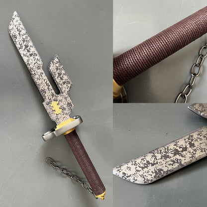 17.7" Fushiguro Toji Sword Cosplay Weapons Sword Real Metal with Display Stand