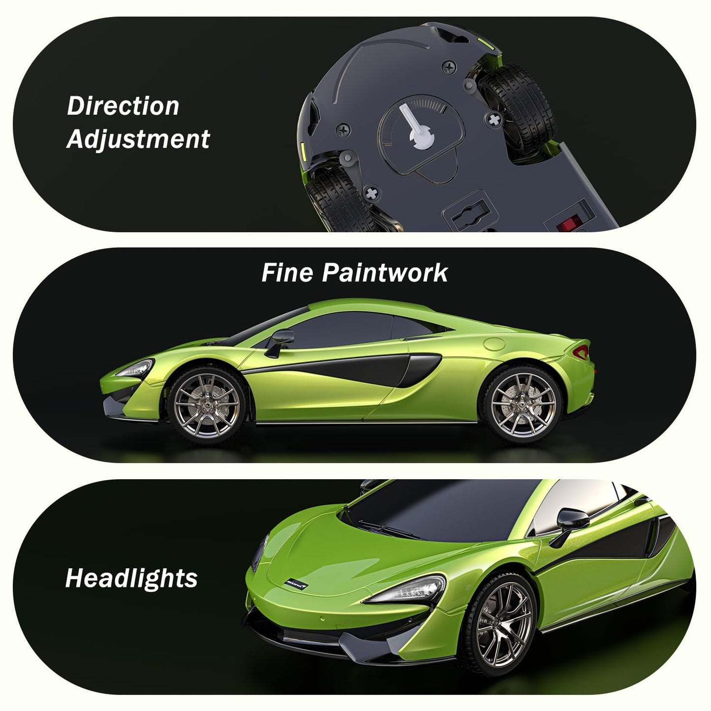 AEROQUEST 1:24 Lamborghini Remote Control Car （Green） | Officially Licensed,Birthday Gift,Toys for ages 3-8,Aventador SVJ Mode,Electric Sport Racing,Hobby RC Cars