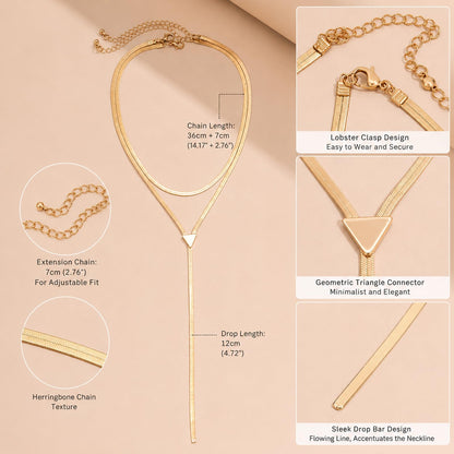 GIGB PBDK Chunky Gold Choker Necklace for Women,Trendy Silver Statement Necklace Long Snake Chain Drop Necklace,Charm Prom Body Jewelry Accessories Gifts