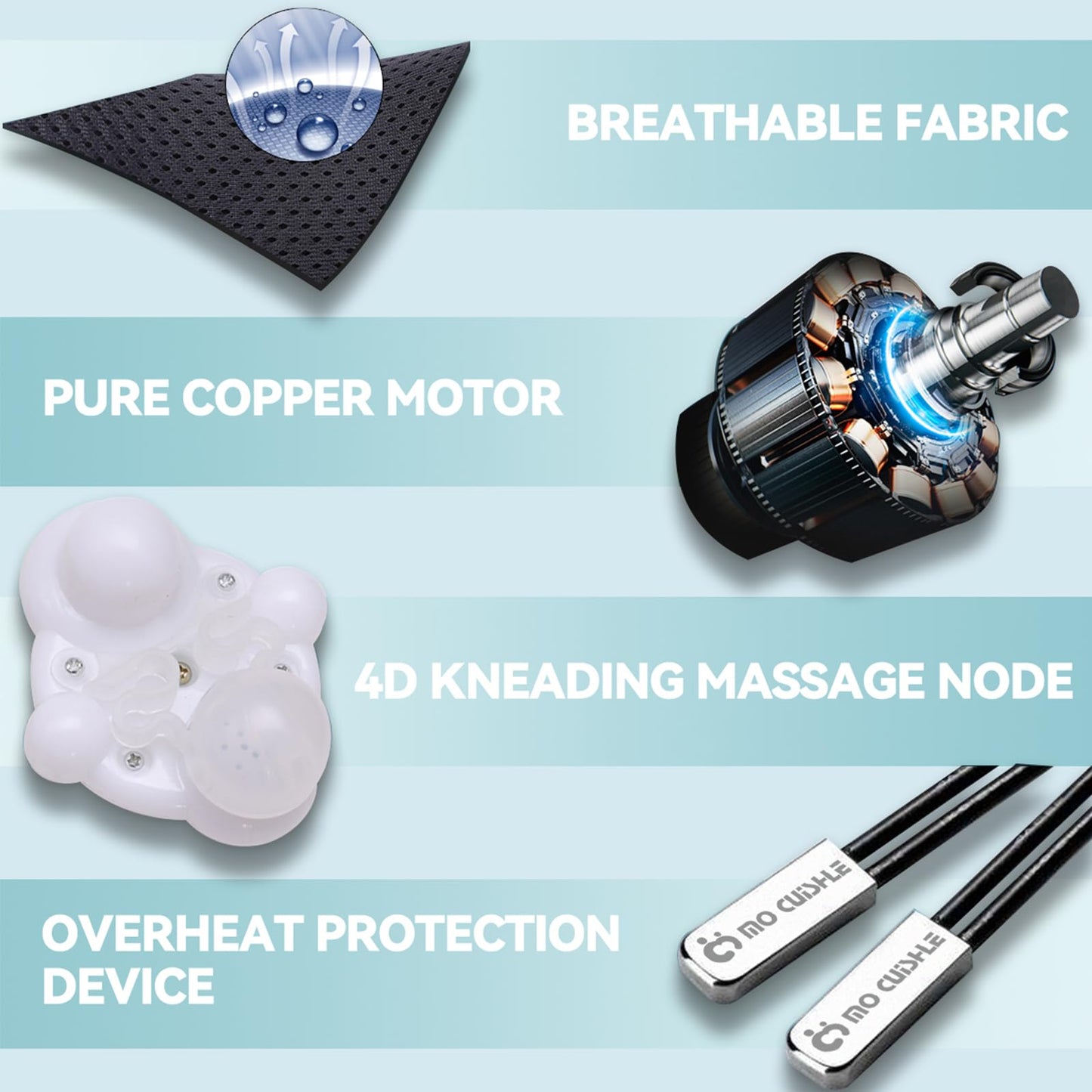 Mo Cuishle Women Men Gifts, Shiatsu Back Shoulder and Neck Massager with Heat, Electric Deep Tissue 4D Kneading Massage, Best Gifts for Mom Dad Wife Husband her Him, Christmas, Birthday (NOT Cordless)