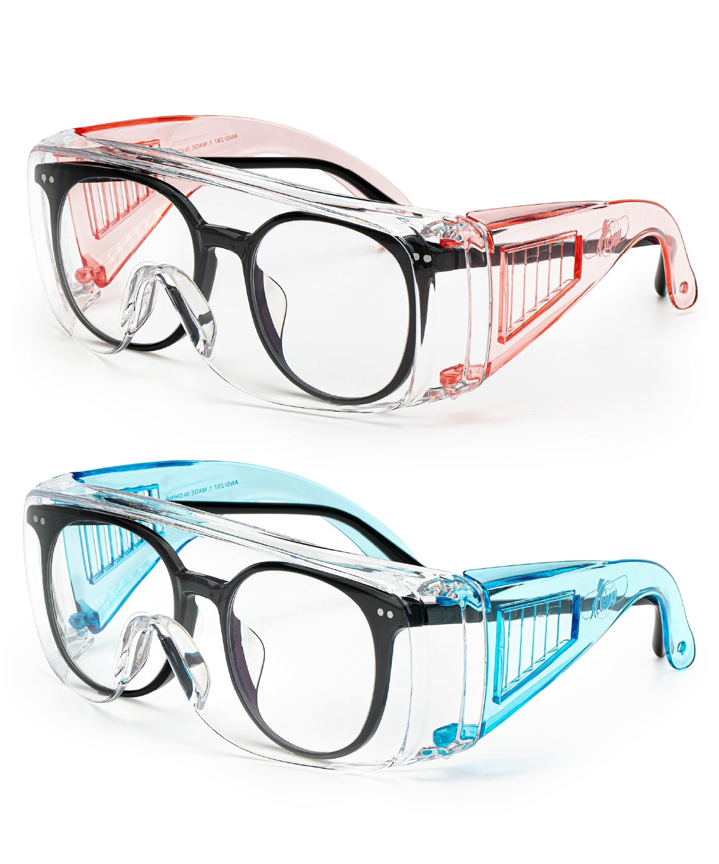 UNCO- Safety Goggles Over Glasses, Protective Goggles, Anti Fog, Work, Safety Glasses Over