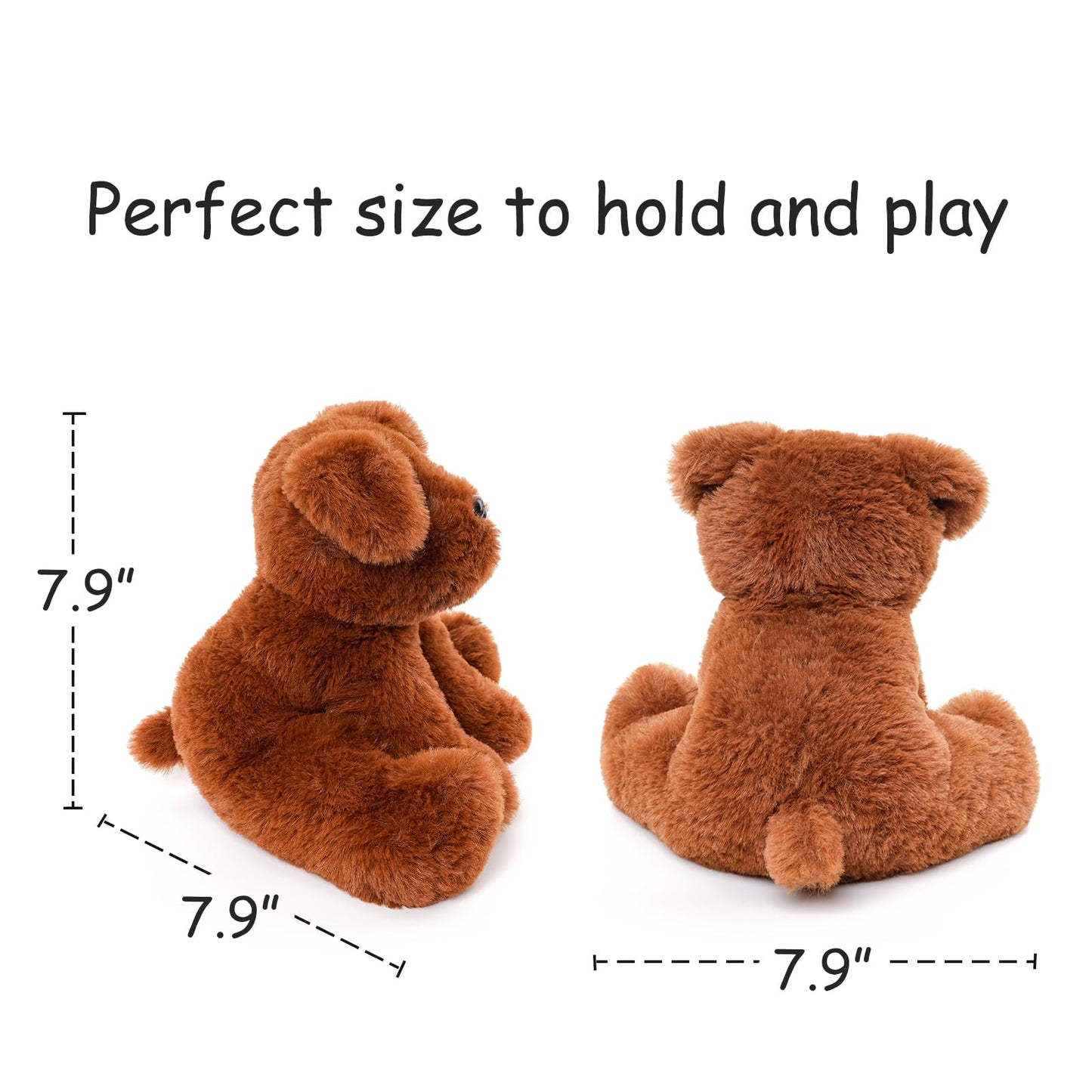 WEIGEDU Labs Labrador Golden Retriever Stuffed Animal, 7.9", Golden Yellow | Dog Puppy Plush Toy, For Kids Boys Girls Bedtime Birthday Gifts