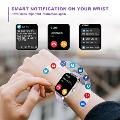 Smart Watch for Men Women SmartWatch 1.83" for iPhone Samsung Android Phone Compatible, Fitness Tracker Watch with Pedometer, Heart Rate/Sleep Monitor, Blood Oxygen, IP68 Waterproof