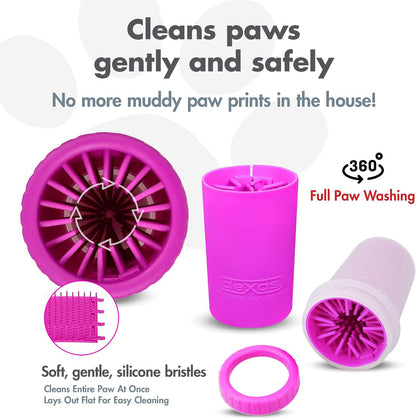 Dexas MudBuster Portable Dog Paw Cleaner - Premium Quality, Blue, Small Size for Pet Supplies and Accessories