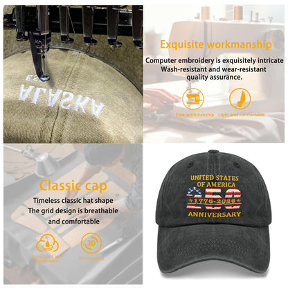 Funny Hat America Hats for Men Gifts for Dad Baseball Cap