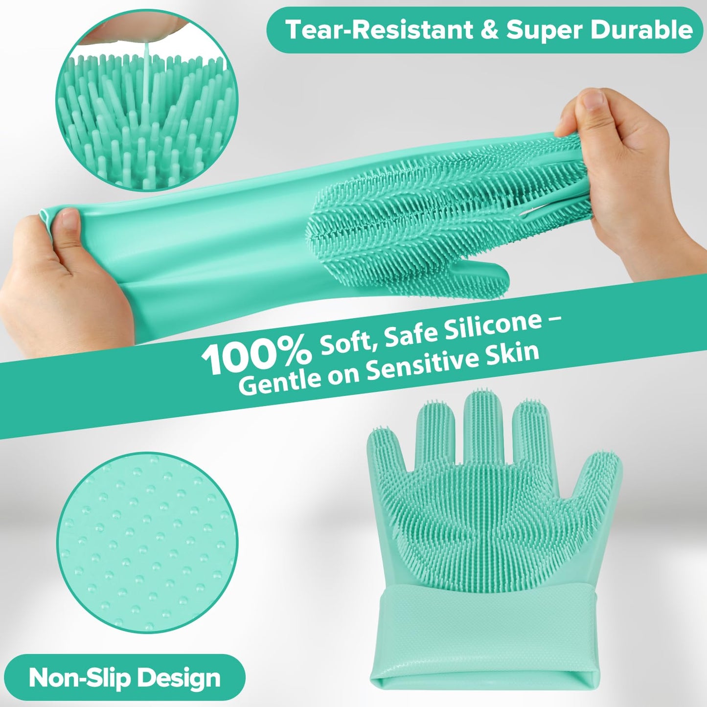 6PCS Grooming & Bath Supplies for Dogs, Cats | Dog Washing Gloves | Dog Bath Brush | Dog Shower Brush | Pet Grooming Gloves | Dog Grooming kit | Pet Supplies for Showerhead & Sprayer (Navy Blue)