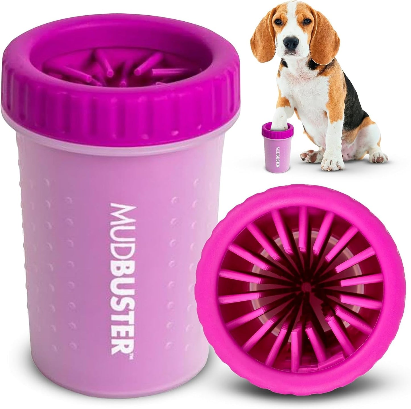 Dexas MudBuster Portable Dog Paw Cleaner - Premium Quality, Blue, Small Size for Pet Supplies and Accessories