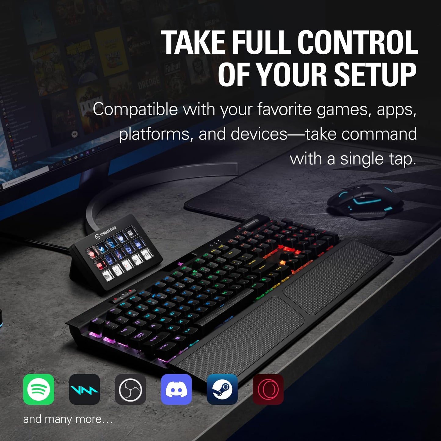Elgato Stream Deck MK.2 Studio Controller, 15 Macro Keys | Trigger actions in OBS, Twitch, YouTube and more, Visual feedback, Hundreds of plugins, Works with Mac and PC