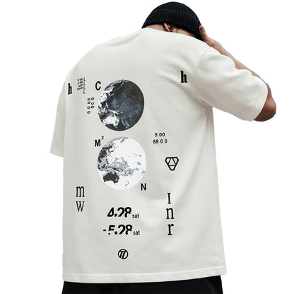 XYXIONGMAO Casual Sports Short-Sleeved T-Shirt Loose Cotton Japanese Streetwear Hip Hop Unisex Graphic Tees Shirts for Men