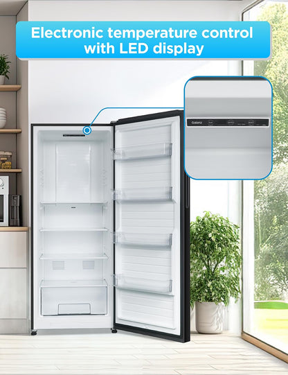 Commercial Cool 20 Cu. Ft. Top Mount Refrigerator with Freezer, 2-Door Refrigerator with Top Freezer and Adjustable Temperature Control, Ice Maker Ready, Energy Star Certified, Stainless Look