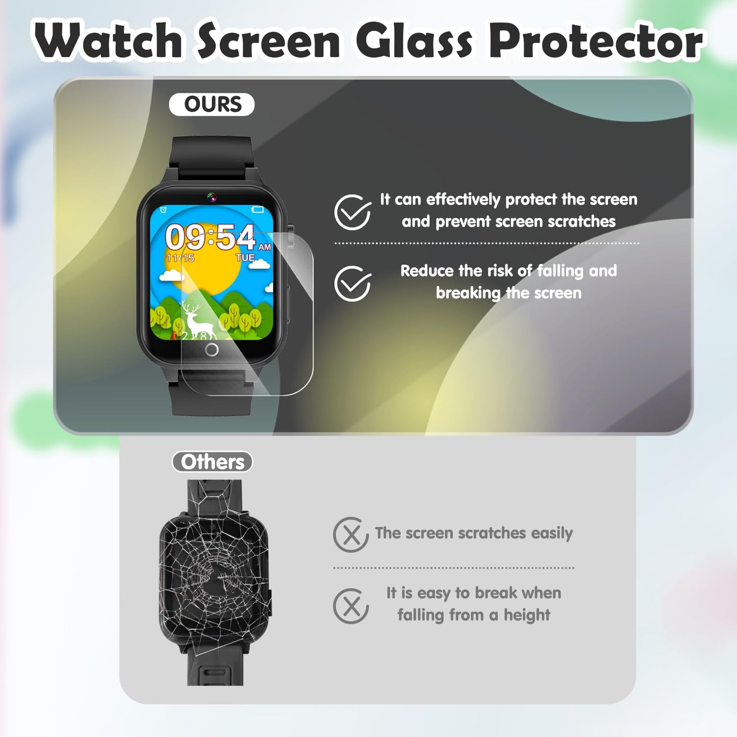 Luyiilo Smart Watch for Kids, with 26 Puzzle Games, Touch Screen, HD Camera, Alarm Clock, Toys for Ages 4-12 Years Old.Birthday Gift for Boys Girls (Blue)