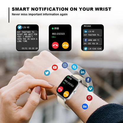 Smart Watch for Men Women SmartWatch 1.83" for iPhone Samsung Android Phone Compatible, Fitness Tracker Watch with Pedometer, Heart Rate/Sleep Monitor, Blood Oxygen, IP68 Waterproof