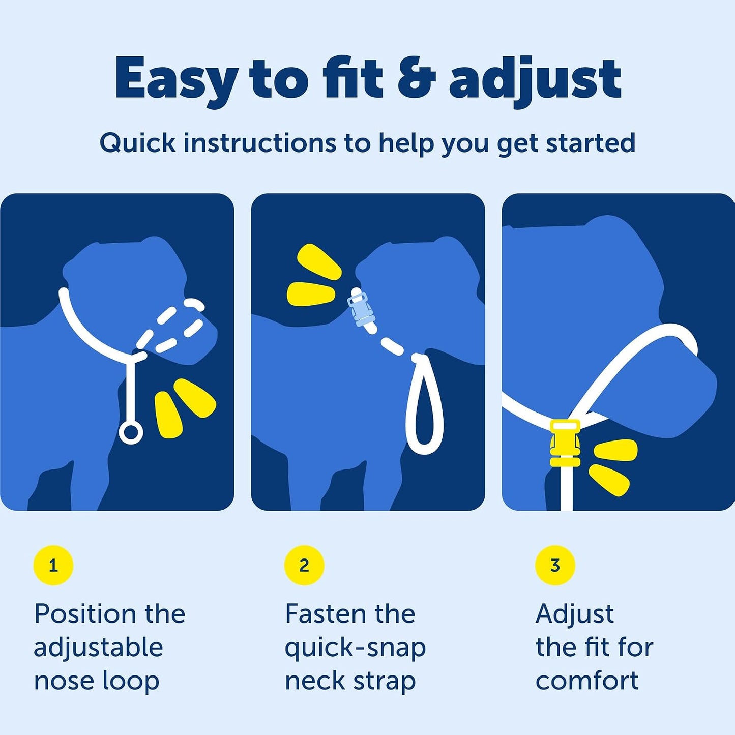 PetSafe Gentle Leader No Pull Dog Headcollar, Black, Medium | Veterinary Behaviorist-Designed No-Pull Headcollar Redirects Pulling Instinct, Padded Neoprene Nose Loop, Quick-Snap Fit
