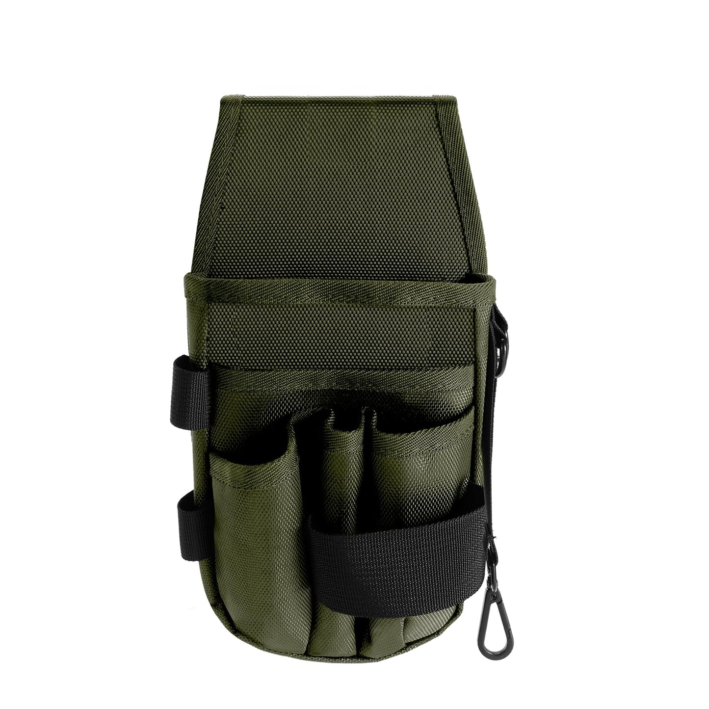 KENOBE 5-Pockets Tool Pouch, Black Tool Pouch Organization, Heavy-Duty Electrician Tool Pouches for Electrician, Carpenter, Construction, Technician, Side Belt Pouch, Small Electrician Holster