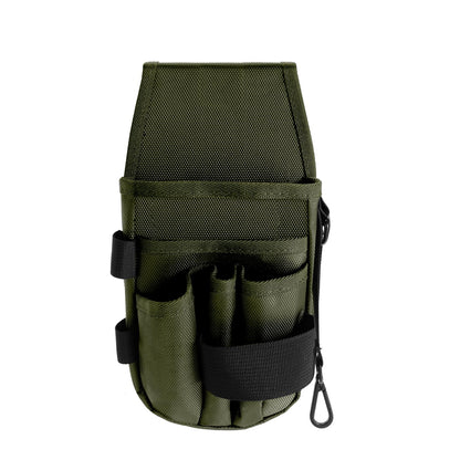 KENOBE 5-Pockets Tool Pouch, Black Tool Pouch Organization, Heavy-Duty Electrician Tool Pouches for Electrician, Carpenter, Construction, Technician, Side Belt Pouch, Small Electrician Holster