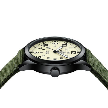 LN LENQIN Mens Watches Unisex Military Sport Nylon Strap Stylish Luminous Fashion Analog Quartz Watch for Men Waterproof Army Tactical Casual Wristwatch