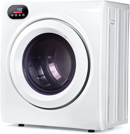 Euhomy 2.65 Cu.Ft Portable Dryer with Exhaust Hose, Clothes Dryer with Four Functions, 1400w Dryer Machine with Stainless Steel Drum, Suitable for Apartments, RVs, Gym