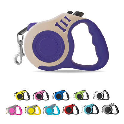 Retractable Dog Leash Automatic Telescopic Tractor Dog Tape, Pet Tape 10/16 FT Durable and Convenient, with Non-Slip Handle, Suitable for Small and Medium-Sized Dogs