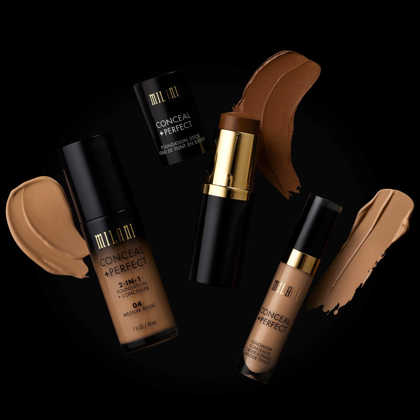 Milani Conceal + Perfect 2-in-1 Foundation + Concealer for a Flawless Complexion, Under Eye Corrector, Cover Redness and Imperfections, Waterproof and Sweatproof - 05A-Natural Beige