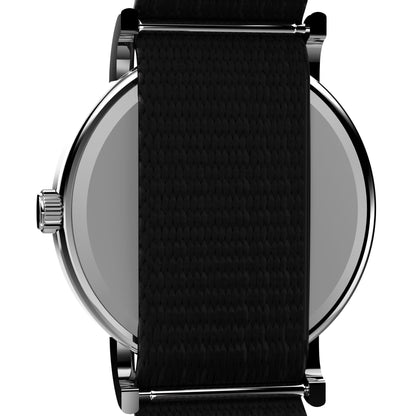 Timex Weekender 38mm Unisex Analog Watch | INDIGLO Backlight | Adjustable Durable Nylon Fabric Slip Through Strap | 24 Hour Time