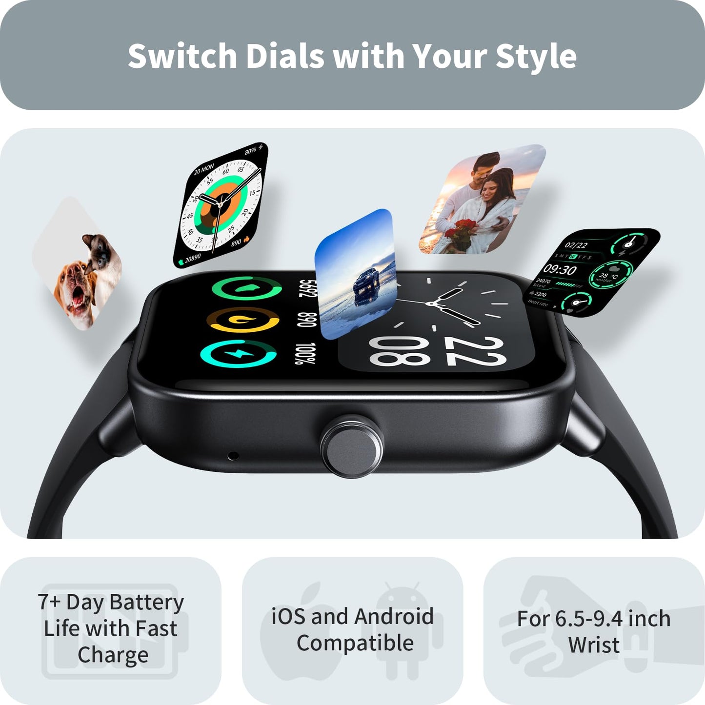 Smart Watch for Women Android & iPhone, Alexa Built-in, IP68 Waterproof Activity Fitness Tracker with Bluetooth Call (Answer/Make), 1.8" Smartwatch with Heart Rate/SpO2/Sleep Monitor, 100+ Sports Mode | Pink