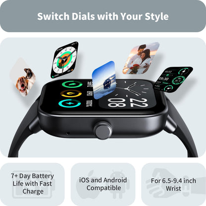 Smart Watch for Women Android & iPhone, Alexa Built-in, IP68 Waterproof Activity Fitness Tracker with Bluetooth Call (Answer/Make), 1.8" Smartwatch with Heart Rate/SpO2/Sleep Monitor, 100+ Sports Mode | Pink