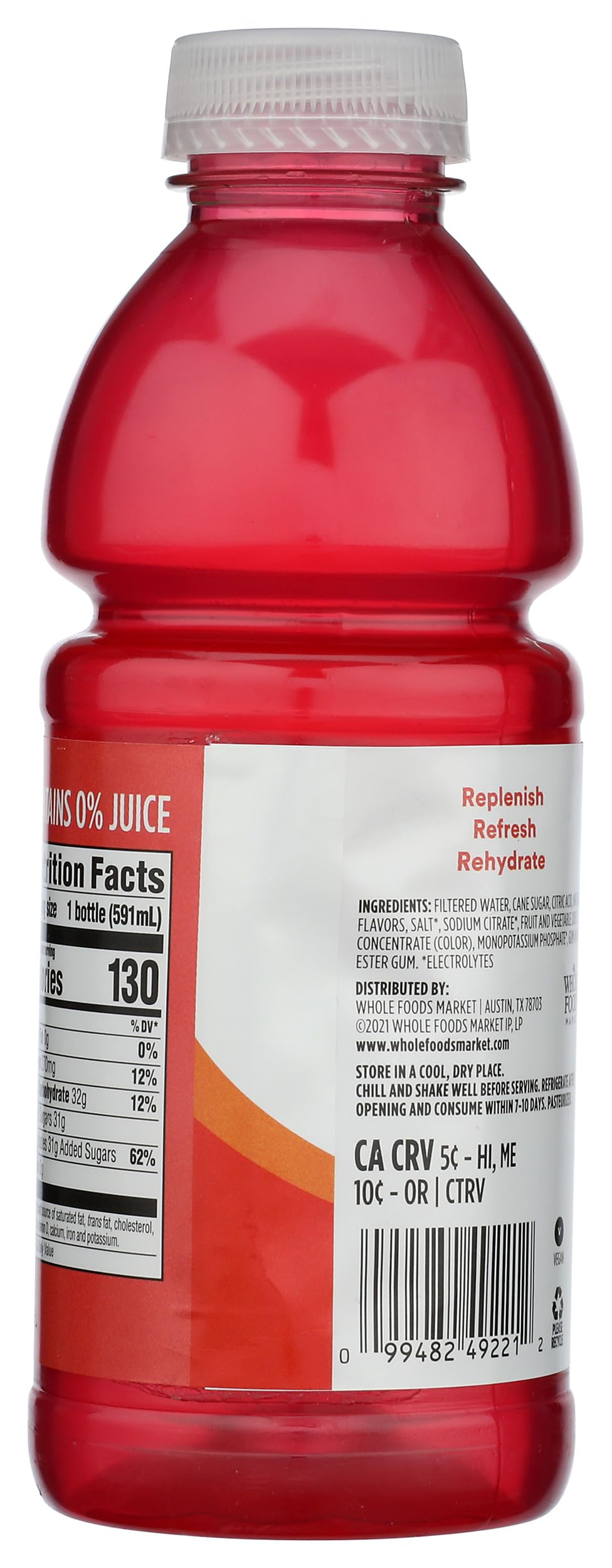365 by Whole Foods Market, Sports Drink, Berry, 20 Fl Oz (Pack of 4)