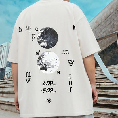 XYXIONGMAO Casual Sports Short-Sleeved T-Shirt Loose Cotton Japanese Streetwear Hip Hop Unisex Graphic Tees Shirts for Men