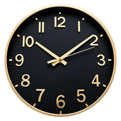 HZDHCLH Wall Clocks Battery Operated,Wall Clock Green,8 inch Wall Clock Silent Non Ticking Modern 3D Numbers for Kitchen Bedroom Living Room Office Classroom Decor