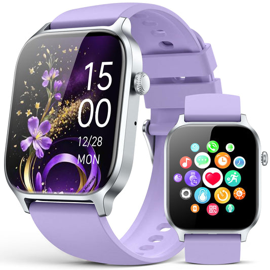Smart Watches for Women Men, Fitness Tracker Watch with 110 Sports Modes, Step Counter/Sleep Monitor/Pedometer, IP68 Waterproof, Bluetooth Call & Music Control Smartwatch for iPhone/Android,Starlight