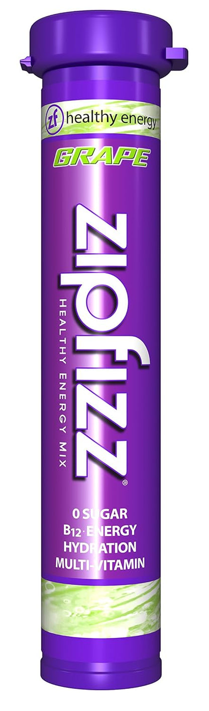 Zipfizz Daily Energy Drink Powder, Blood Orange, 20 Pack | 3-in-1 Sustained Energy, Rapid Hydration, and Essential Vitamins | Sugar-Free | Electrolyte Powder | Contains Vitamin B-12 & Antioxidants