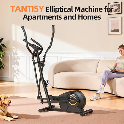 Elliptical Exercise Machine for Apartments and Homes,8 Levels of Magnetic Resistance,15.5-inch Stride Elliptical Machine, and Supports Users up to 400 pounds Elliptical Training Machines;