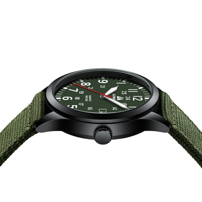 LN LENQIN Mens Watches Unisex Military Sport Nylon Strap Stylish Luminous Fashion Analog Quartz Watch for Men Waterproof Army Tactical Casual Wristwatch