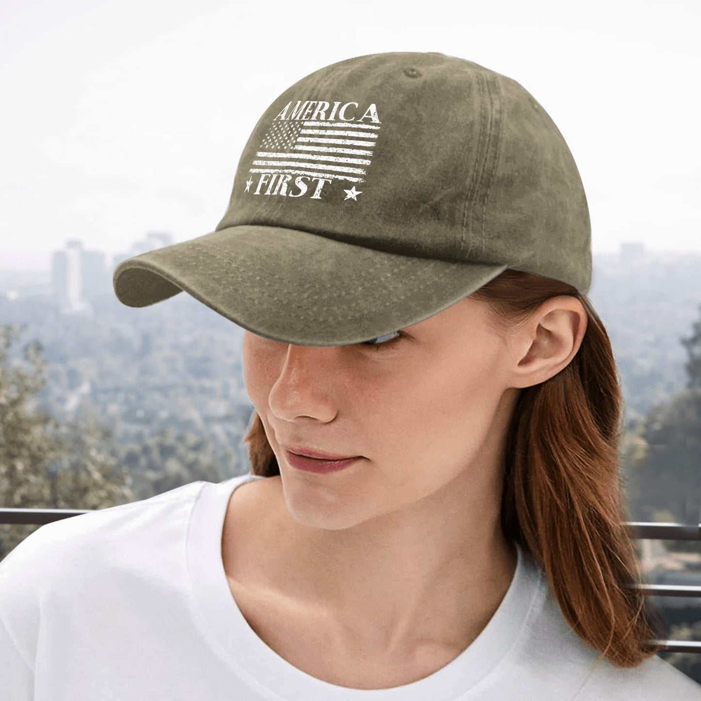 Funny Hat America Hats for Men Gifts for Dad Baseball Cap