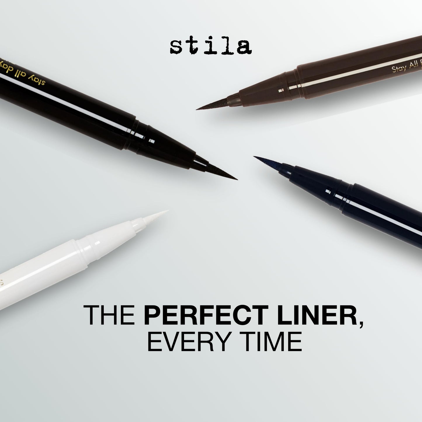 stila Waterproof Liquid Eye Liner, Stay All Day Makeup with Fine Brush Tip Lasting Satin Finish, Smudge-Proof & Transfer-Resistant