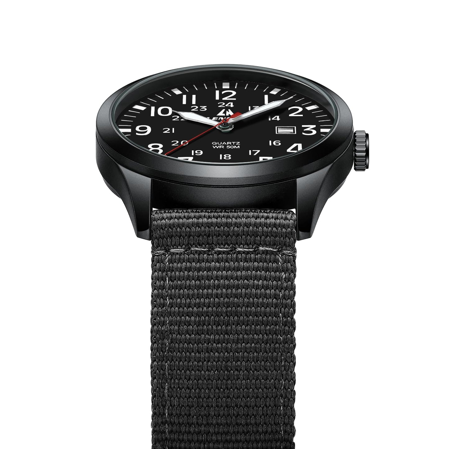 LN LENQIN Mens Watches Unisex Military Sport Nylon Strap Stylish Luminous Fashion Analog Quartz Watch for Men Waterproof Army Tactical Casual Wristwatch