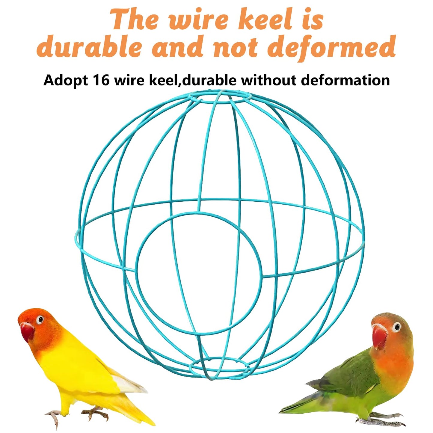 BNOSDM Rattan Bird Nest Parrot Nesting House Parakeet Nesting Soft Lovebird Warm Bed Sleeping for Parrots Bird Cage Accessories for Cockatiels Budgerigars Finches Canaries (Single-Hole Style)