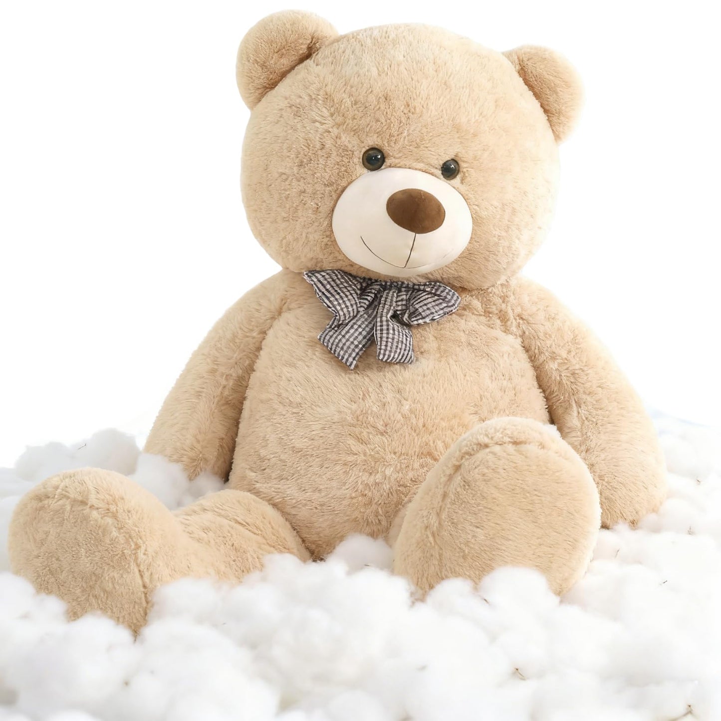 Toys Studio 47 Inch Big Teddy Bear Giant Stuffed Animal for Girls, 4 Feet Large Teddy Bear Baby Shower Party Decorations Kids Women Girlfriend Christmas Valentines Gifts, Light Brown