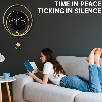 Dankeit Decorative Wall Clock,Silent Non-Ticking Quality Quartz Movement Battery Operated,Large Wall Clocks for Living Room Kitchen Home Bathroom Bedroom Wall Decor,16x16inch,White