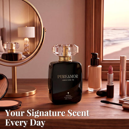 Pheromone Perfume for Women, Amber Noir Extrait de Parfum - Long Lasting Vanilla Amber Scent, 30% High Concentration, Full Size Fragrance Spray, 1.0 oz / 30 ml