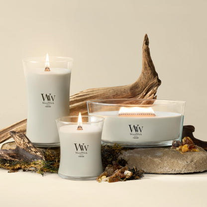 WoodWick Large Hourglass Fireside Candle, Premium Soy Blend Wax, Crackles as it burns, Perfect for Gifting, 21oz