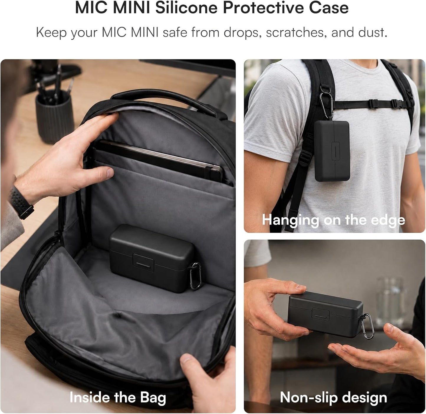 DJI Mic (2 TX + 1 RX + Charging Case), Wireless Lavalier Microphone, 250m (820 ft.) Range, 15-Hour Battery, Noise Cancellation Wireless Microphone for PC, iPhone, Record Interview, YouTube, Black | Dual Transmitters Plus 1 Receiver, Up to 250 M Line-of-Si