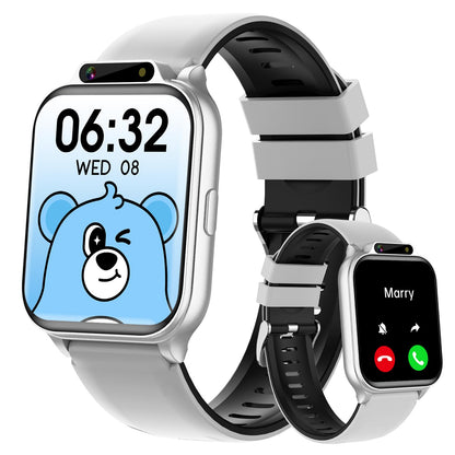 Smart Watch for Kids, 1.85" Fitness Tracker with Heart Rate, Sleep Monitor, IP68 Waterproof Smartwatches with Video Music, Pedometer, Game, NO APP/Phone, Gift for Boys Girls. (Classic, Black)