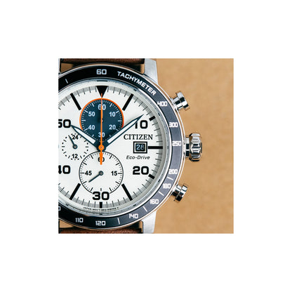 Citizen Men's Eco-Drive Weekender Brycen Chronograph Watch in Stainless Steel