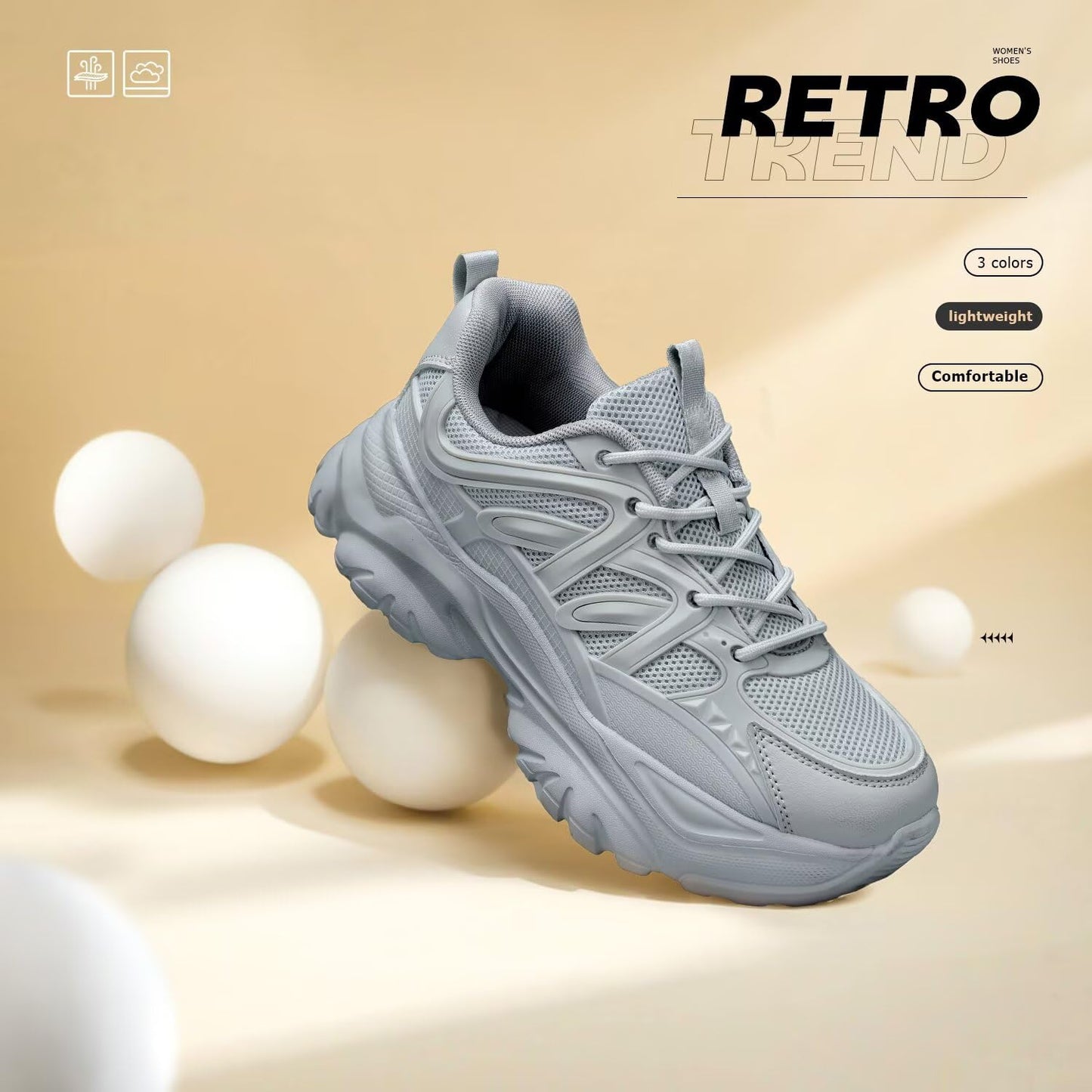 Women's Road Running Shoes Non Slip Ladies Walking Fashion Athletic Chunky Sneakers Work Gym Comfort Lightweight Mesh Soft Sole