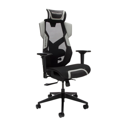 RESPAWN FLEXX Ergonomic Office and Gaming Chair with Lumbar Support - Breathable Mesh Recliner with Headrest & Adjustable Arms, Comfy Home Office Desk Chairs, Reclining Gaming Seat for Adults - Brown