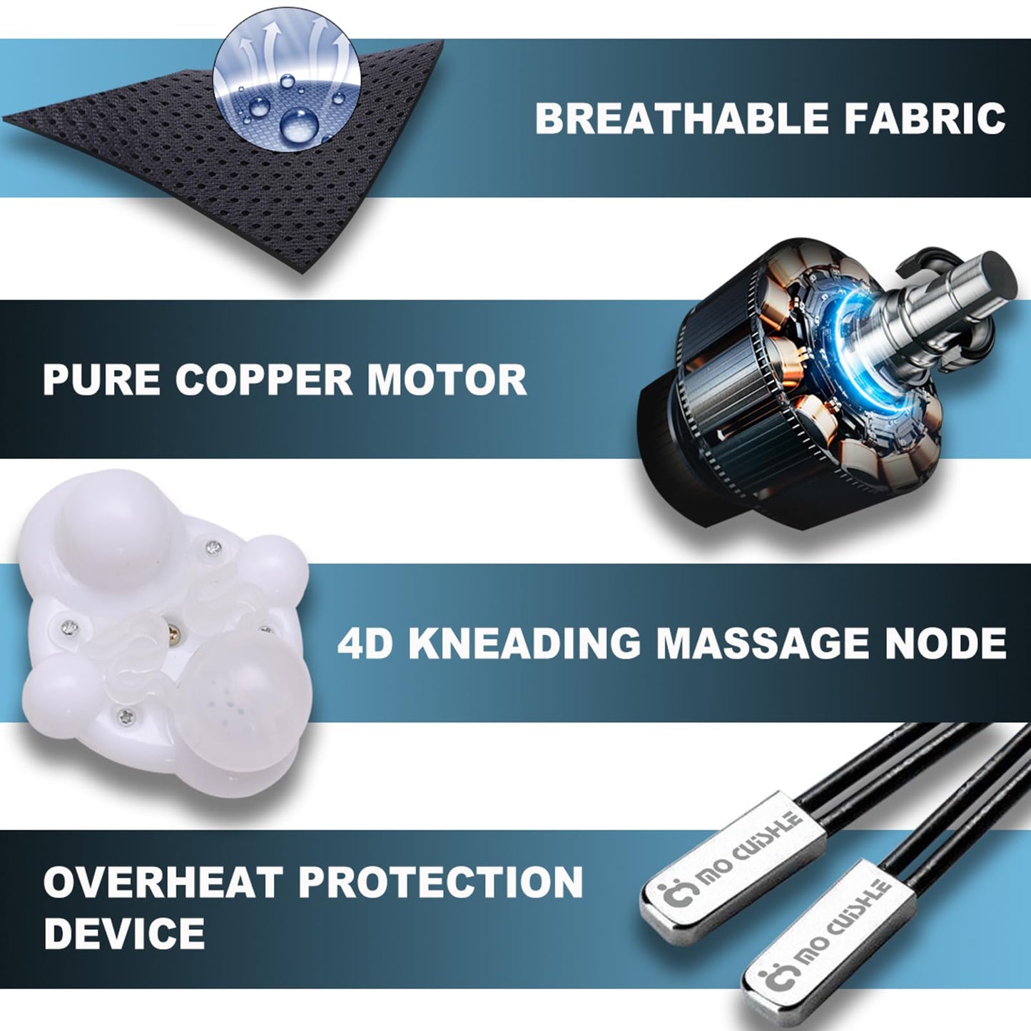 Mo Cuishle Women Men Gifts, Shiatsu Back Shoulder and Neck Massager with Heat, Electric Deep Tissue 4D Kneading Massage, Best Gifts for Mom Dad Wife Husband her Him, Christmas, Birthday (NOT Cordless)