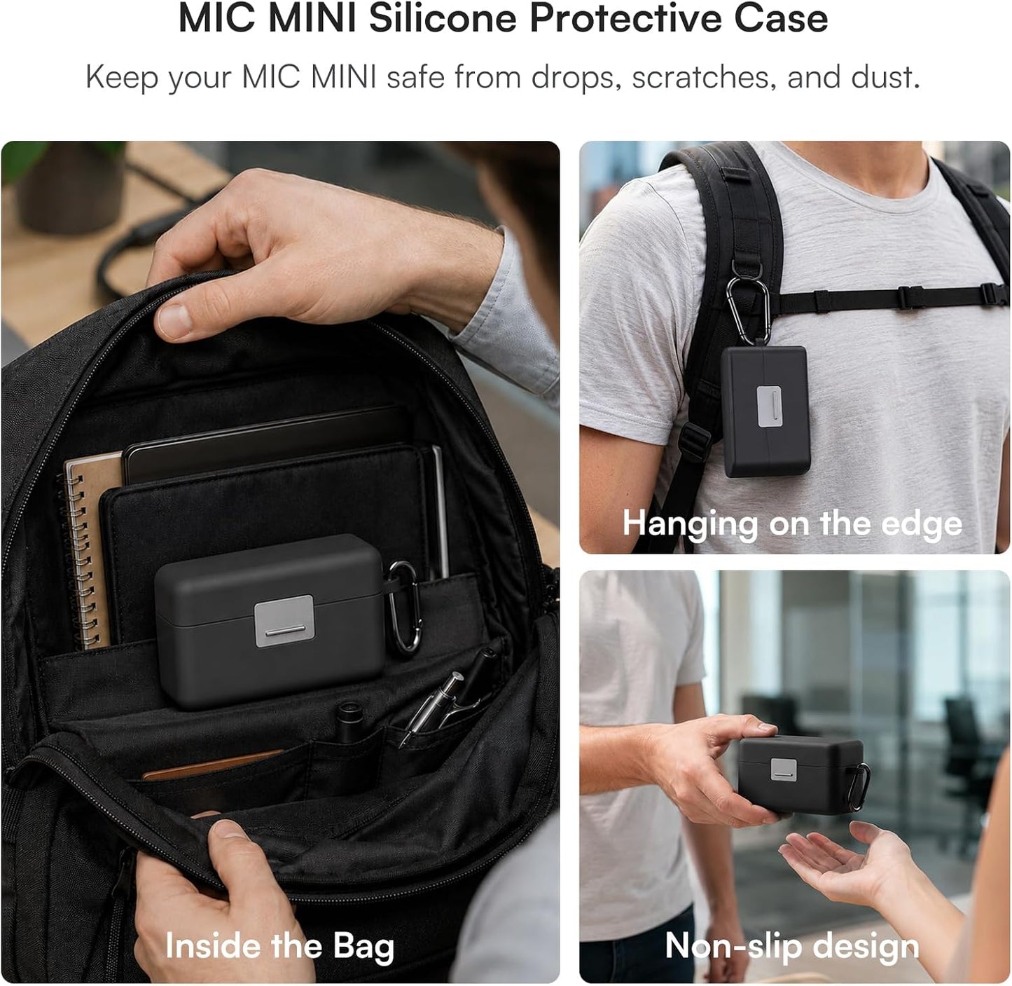 DJI Mic (2 TX + 1 RX + Charging Case), Wireless Lavalier Microphone, 250m (820 ft.) Range, 15-Hour Battery, Noise Cancellation Wireless Microphone for PC, iPhone, Record Interview, YouTube, Black | Dual Transmitters Plus 1 Receiver, Up to 250 M Line-of-Si